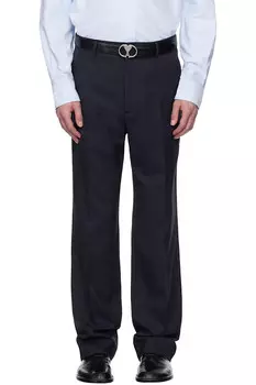 Прямые брюки Ami Paris, синий