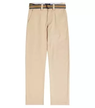 Прямые брюки bedford из хлопка Polo Ralph Lauren Kids, бежевый
