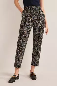 Прямые брюки бистрейч Boden, черный