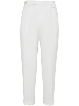 Прямые брюки Brunello Cucinelli, белый