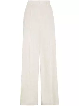 Прямые брюки Brunello Cucinelli, бежевый