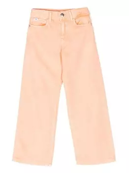 Прямые брюки Calvin Klein Kids, оранжевый