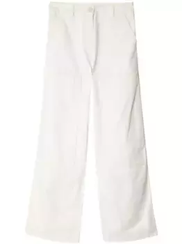 Прямые брюки Cecilie Bahnsen, белый