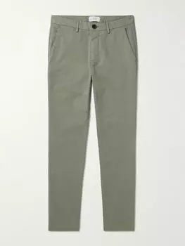 Прямые брюки-чинос из хлопчатобумажной ткани с твиловым переплетением MR P., зеленый