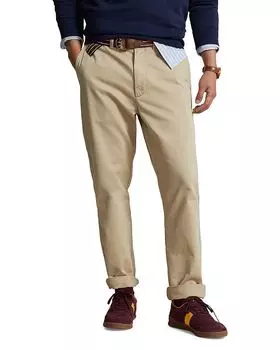 Прямые брюки-чинос из хлопка Polo Ralph Lauren, коричневый/бежевый