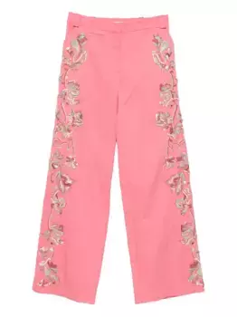 Прямые брюки Christopher Esber, розовый