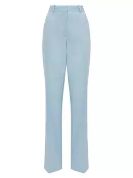 Прямые брюки Clara из смесовой шерсти Reiss, синий