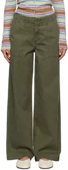 Прямые брюки цвета хаки Surplus Levi's