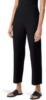 Прямые брюки до щиколотки Eileen Fisher, черный