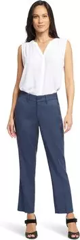 Прямые брюки до щиколотки NYDJ, цвет Oxford Navy