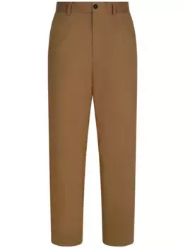 Прямые брюки DOLCE & GABBANA, коричневый