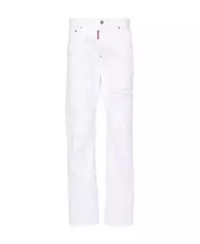 Прямые брюки Dsquared2, белый