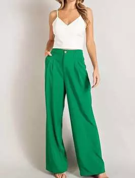 Прямые брюки Faith зеленого цвета eesome