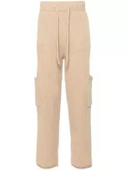 Прямые брюки Finest в рубчик Alanui, нейтральный