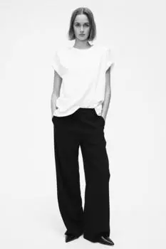 Прямые брюки H&M, черный