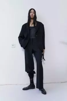 Прямые брюки H&M, черный