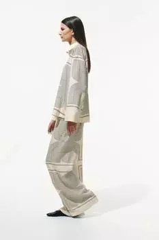 Прямые брюки H&M, мультиколор