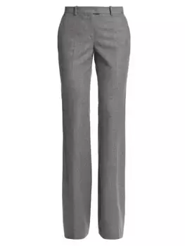 Прямые брюки Haylee из смесовой шерсти Michael Kors Collection, цвет banker melange