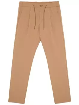 Прямые брюки Herno из хлопка, коричневый