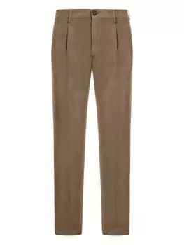 Прямые брюки Incotex со складками, нейтральный