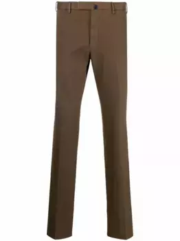 Прямые брюки Incotex, зеленый