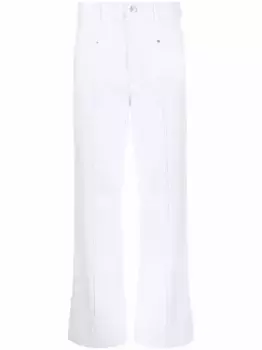 Прямые брюки ISABEL MARANT, белый