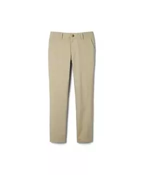 Прямые брюки из эластичного твила для маленьких девочек с регулируемой талией French Toast