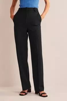 Прямые брюки из джерси Boden, черный