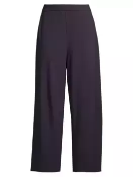 Прямые брюки из джерси до щиколотки Eileen Fisher, цвет nocturn