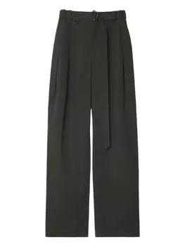 Прямые брюки из габардина Burberry, серый