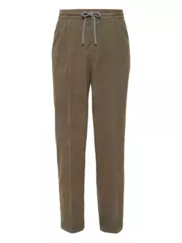 Прямые брюки из хлопка Brunello Cucinelli, коричневый