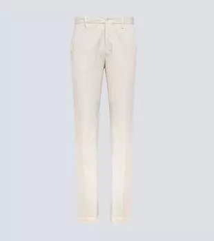 Прямые брюки из хлопка Incotex, белый