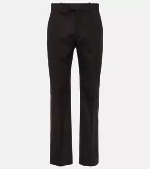 Прямые брюки из хлопковой смеси Bottega Veneta, Fondant/Black