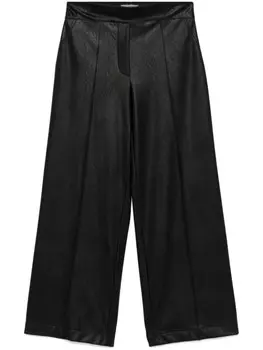 Прямые брюки из искусственной кожи D.Exterior, черный