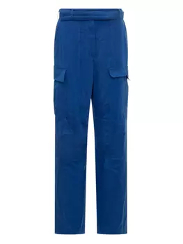 Прямые брюки из лиоцелла Ferragamo, синий