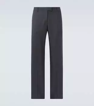 Прямые брюки из мохера и шерсти Miu Miu, Ematite
