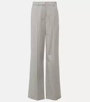 Прямые брюки из шерсти со средней посадкой Magda Butrym, серый