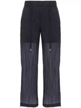 Прямые брюки из сирсакера Peserico, синий