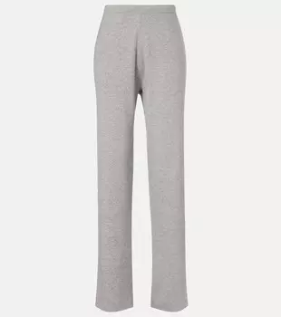 Прямые брюки из смесового кашемира Rush Extreme Cashmere, серый