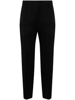 Прямые брюки из смесового льна Gentry Portofino, черный