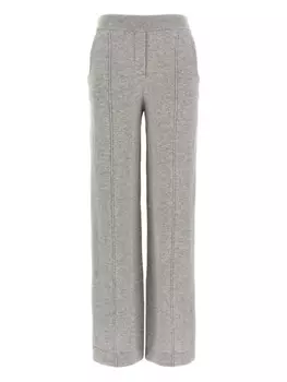 Прямые брюки из смесовой шерсти Peserico, серый