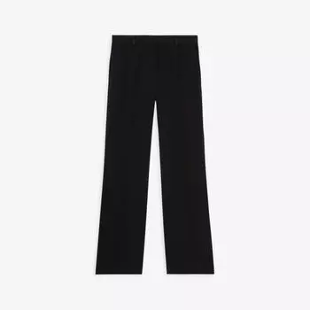 Прямые брюки из тканого материала с высокой посадкой The Kooples, черный
