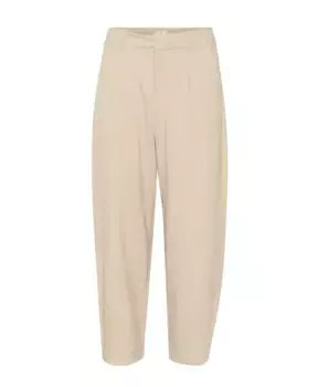 Прямые брюки Kaffe, бежевый