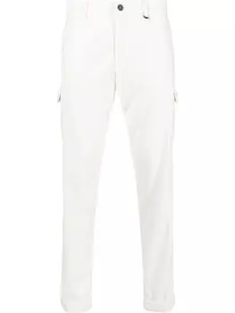 Прямые брюки карго Canali, белый