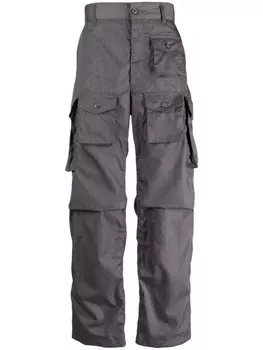 Прямые брюки карго Engineered Garments, серый