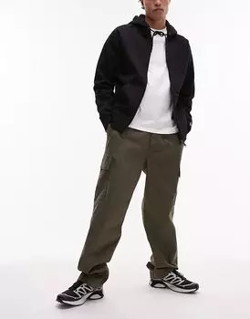 Прямые брюки-карго коричневого цвета Calvin Klein Jeans