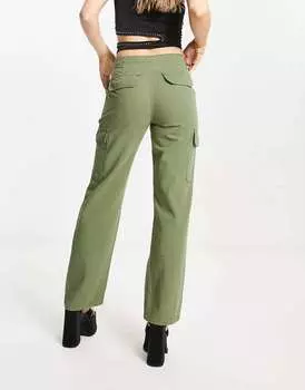 Прямые брюки карго Signature 8 цвета хаки