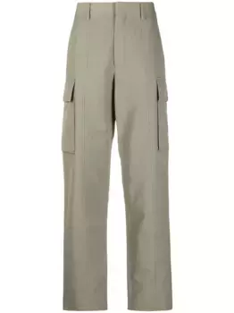 Прямые брюки карго STELLA MCCARTNEY, зеленый