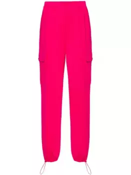 Прямые брюки карго TWINSET, розовый