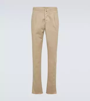 Прямые брюки Kiton, бежевый